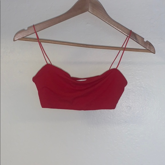 Super Cropped Aritzia Bandeau w/ Straps - Picture 1 of 3